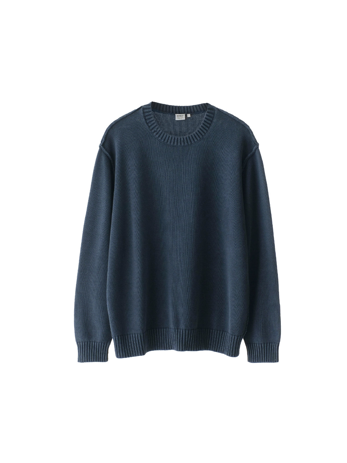 BUTTBILL Vintage Simple Crew Neck Knitted Sweater