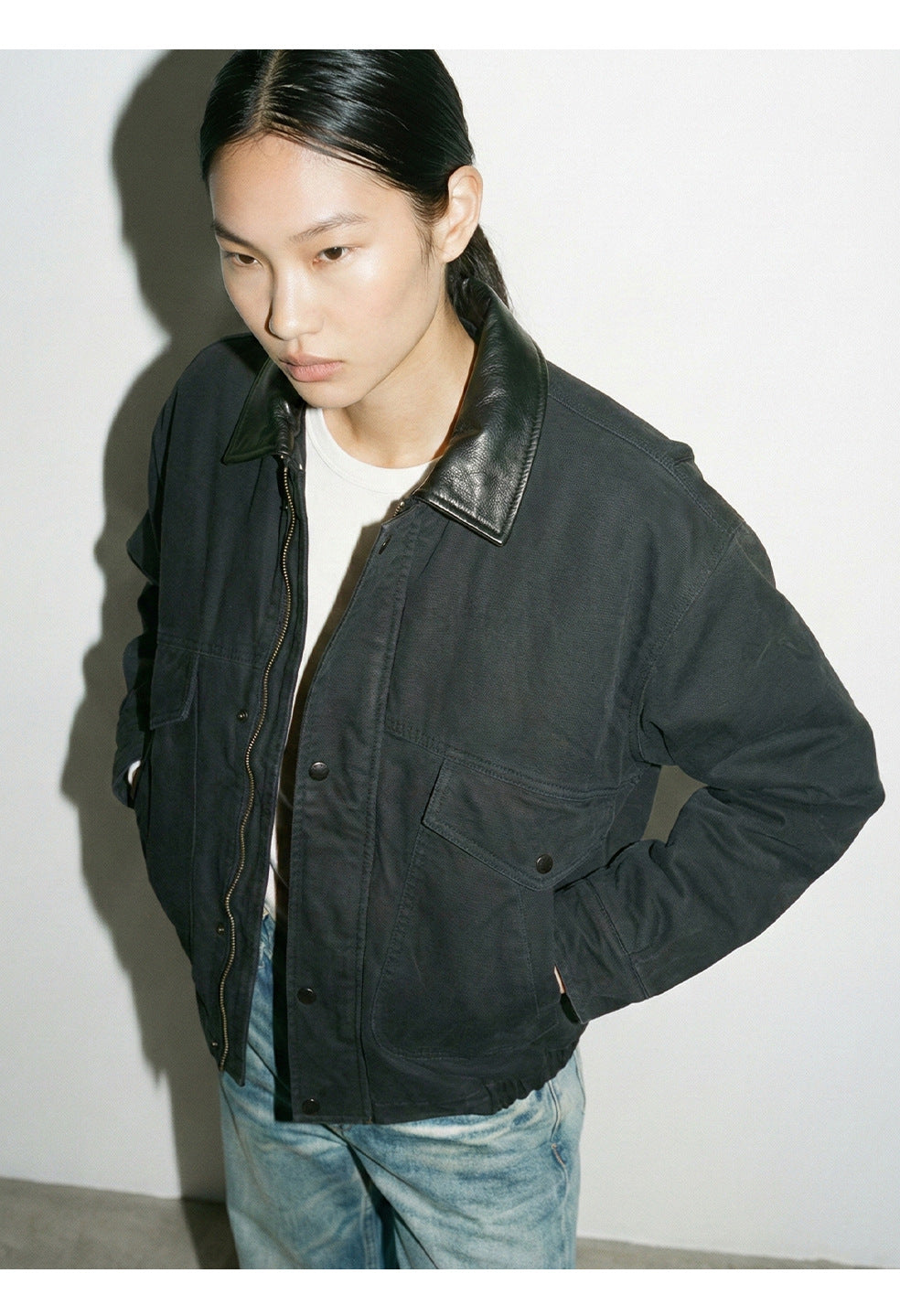 MADEEXTREME Retro Workwear Lapel Warm Jacket