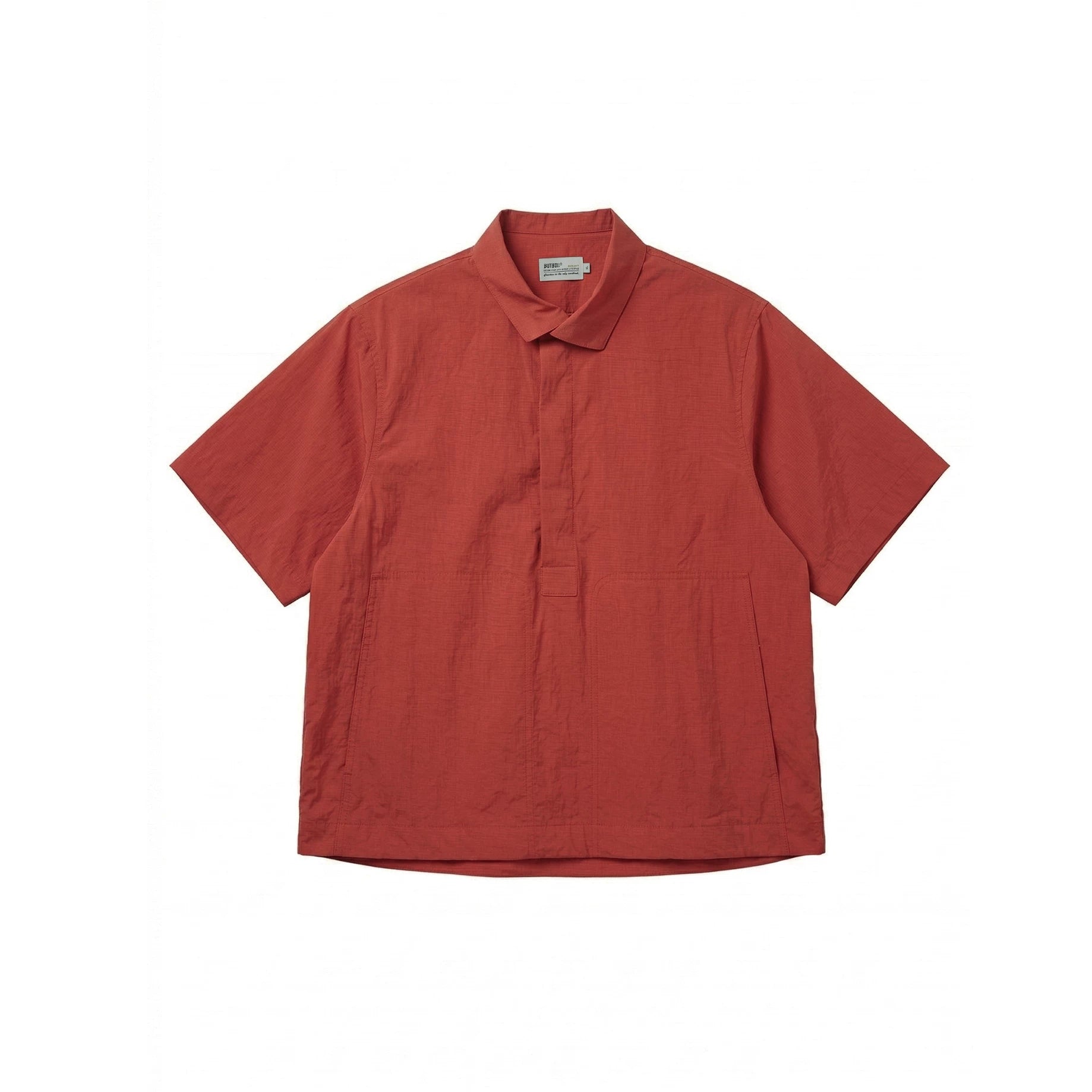 BUTTBILL Lapel Loose Short Sleeve Shirt