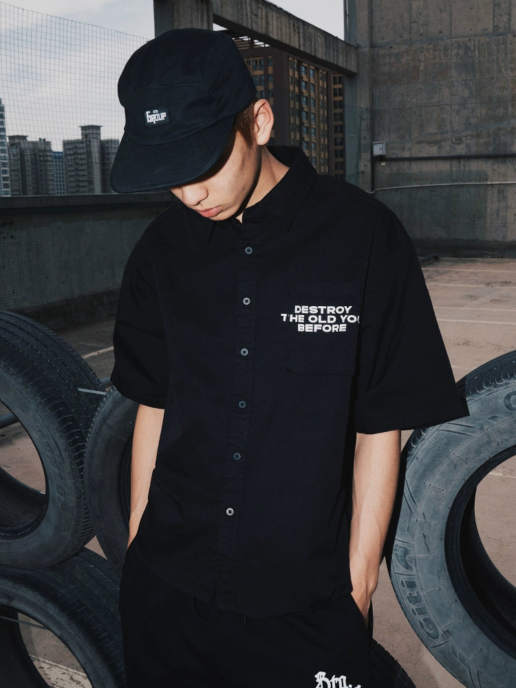 STA2025 Lapel Button-down Casual Shirt