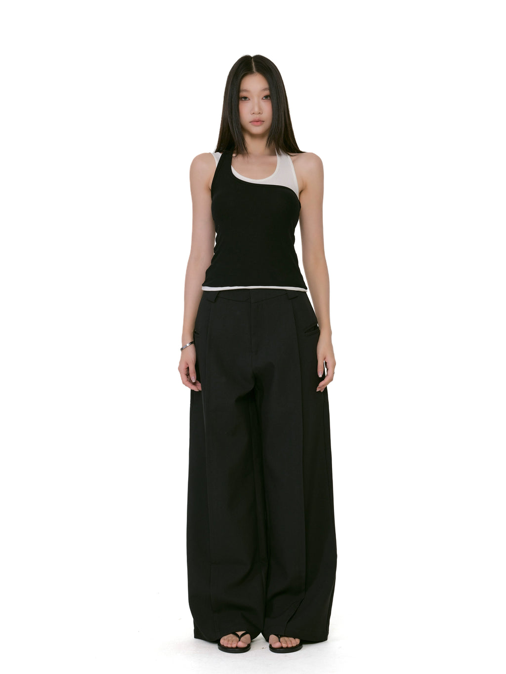 WITHMIN Slim Fit Neck Sling Vest