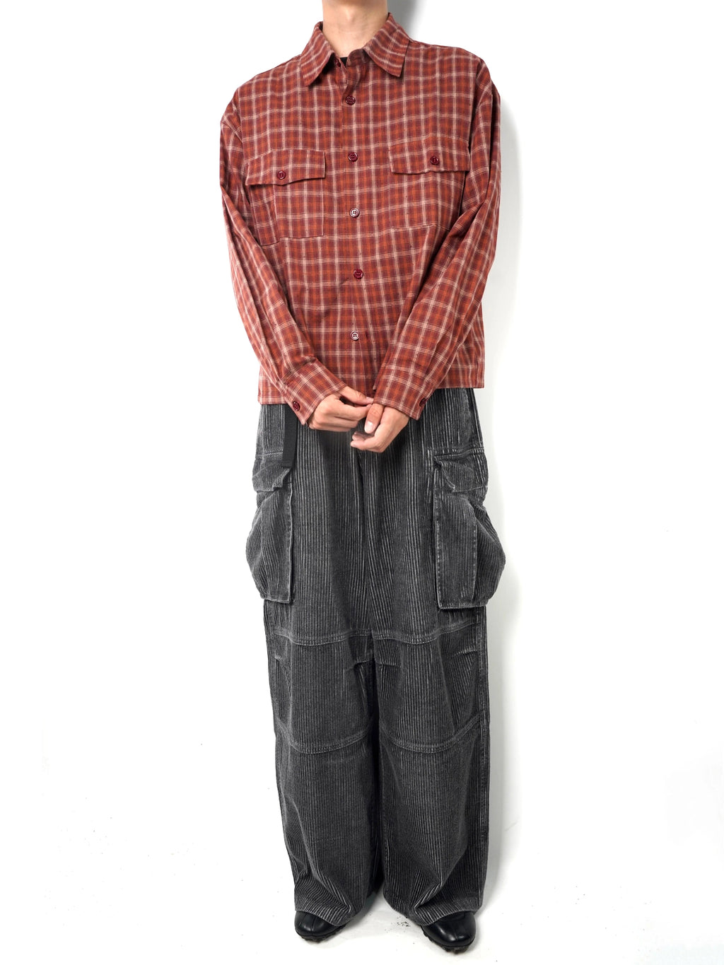 VOWPROGRESS Slack Plaid Shirt