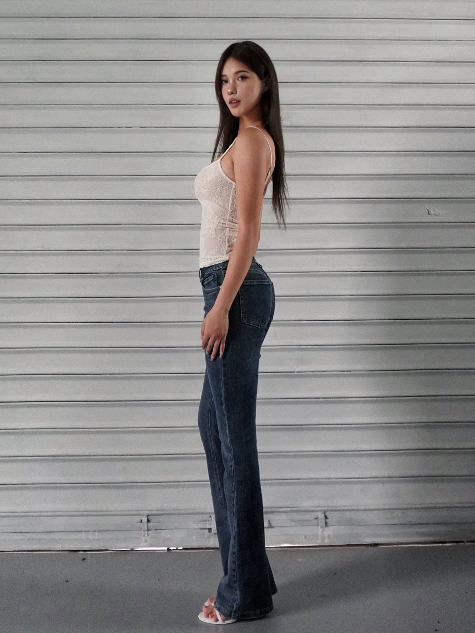 Jim Kennet Transparent Lace French Slim Sling