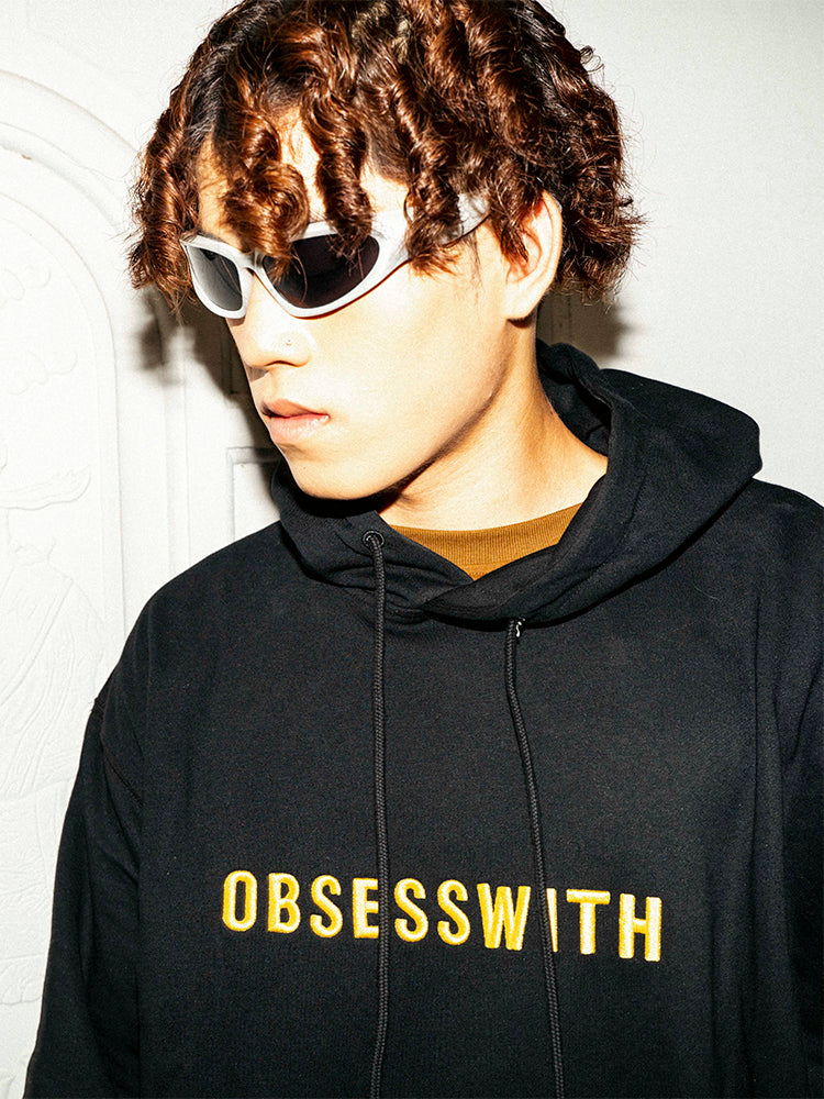 OBSESSWITH Letter Embroidered Hoodie