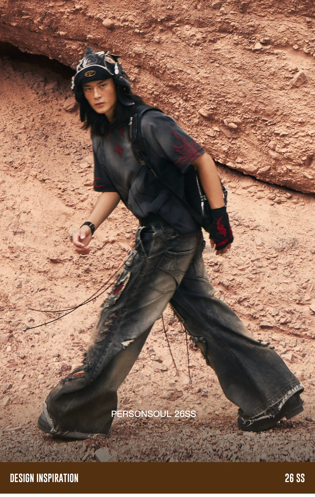 PERSONSOUL Totem Embroidered Jeans
