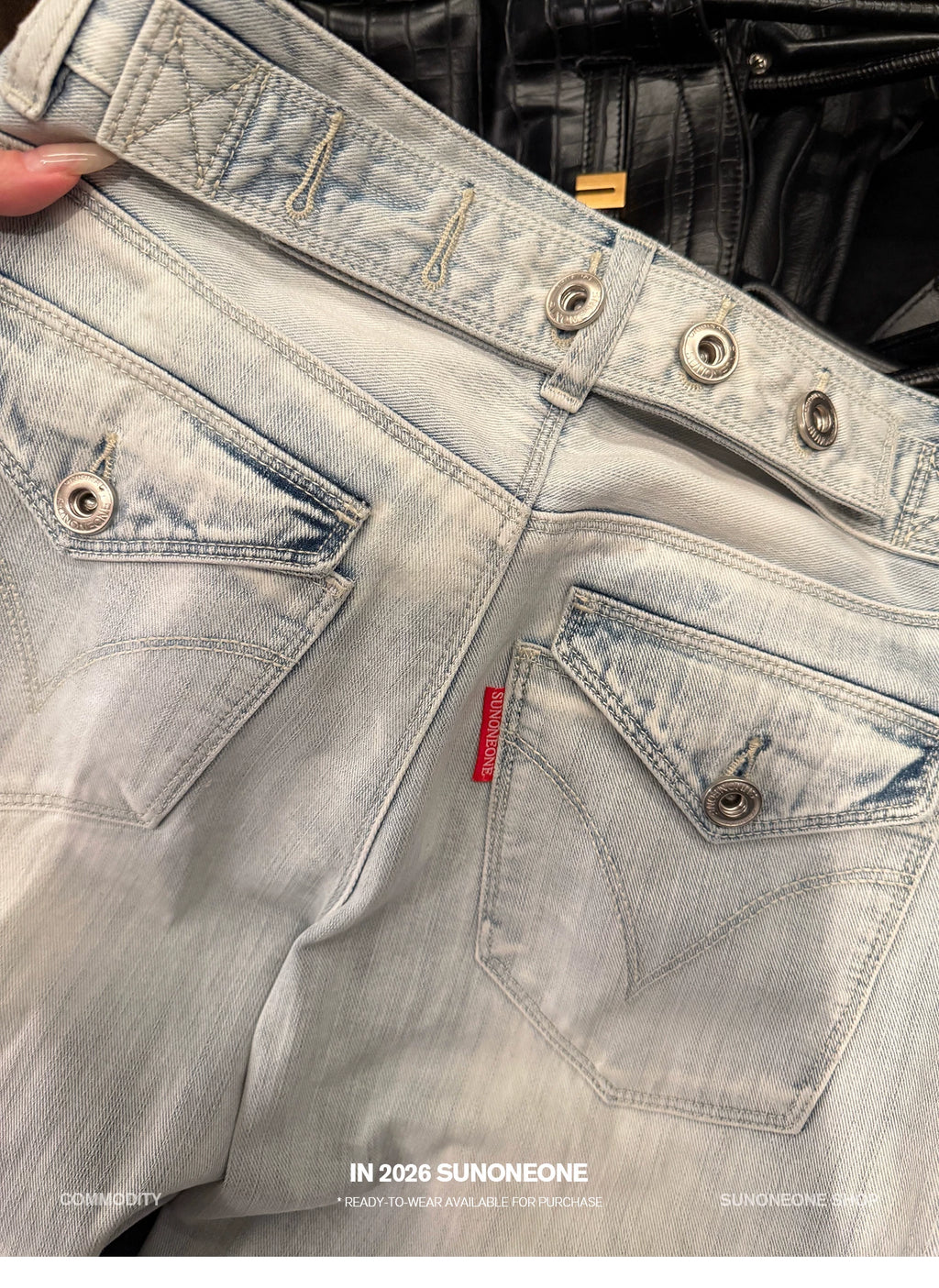 SUNONEONE Straight Versatile Jeans