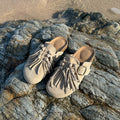 Lidaren Produced Versatile Retro Casual Thick Bottom Baotou Slippers