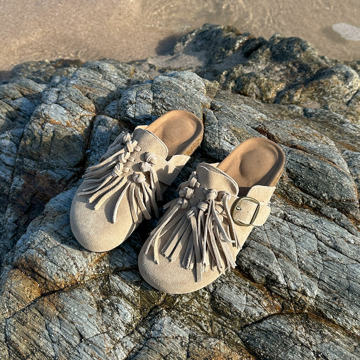 Lidaren Produced Versatile Retro Casual Thick Bottom Baotou Slippers