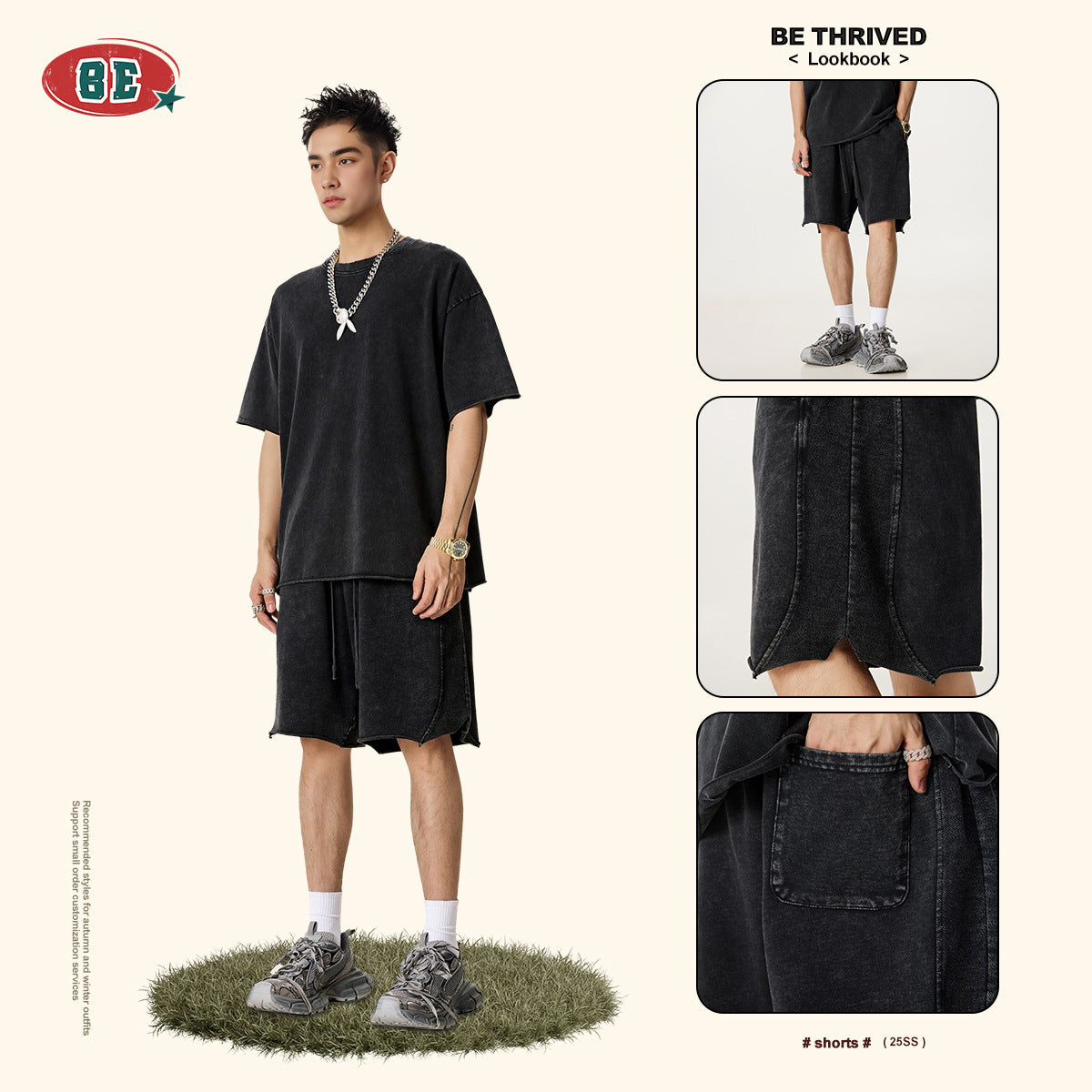 BE  Batik Washed Shorts