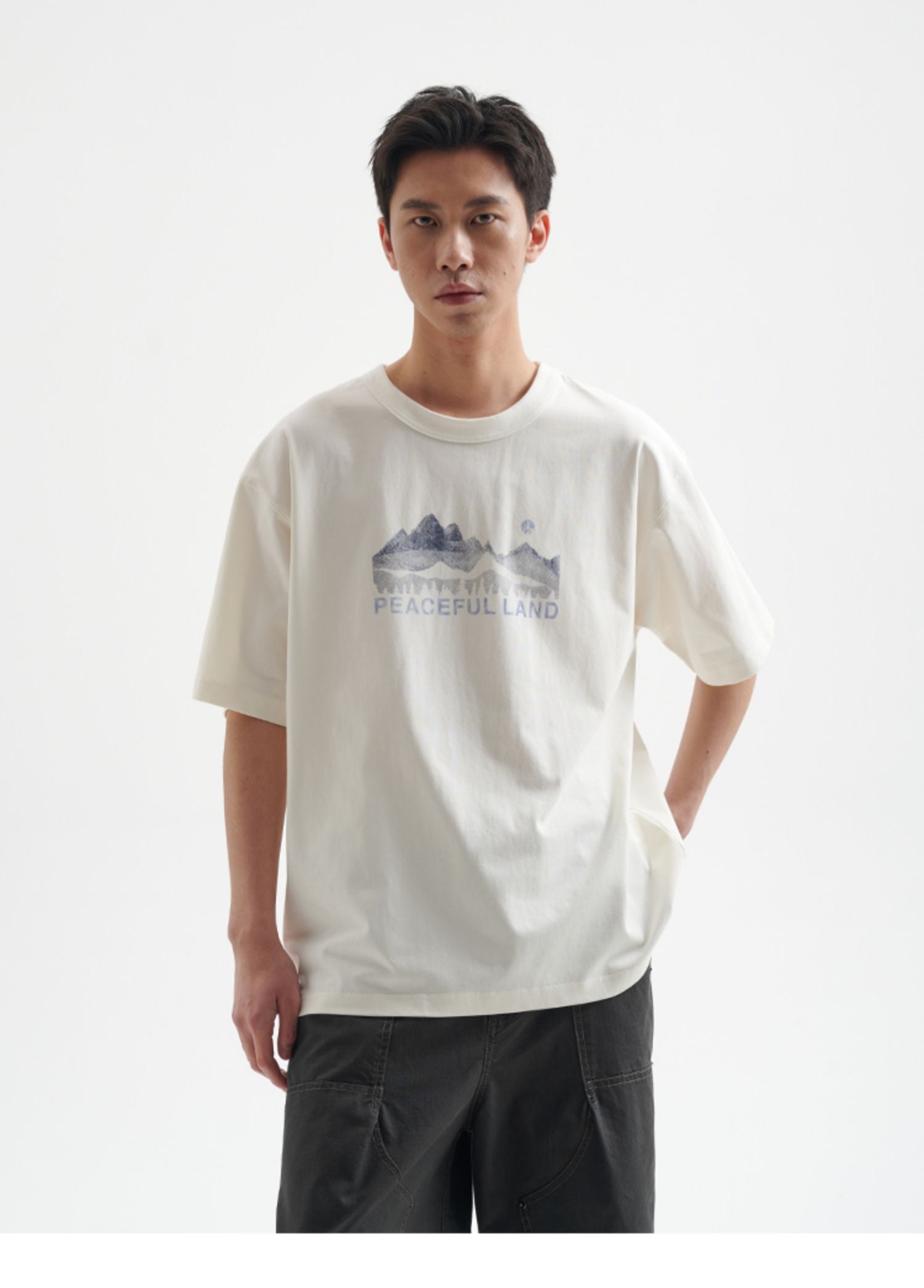 BUTTBILL 25SS Mountains non-sensory water pulp Sorona UPF50 Tee