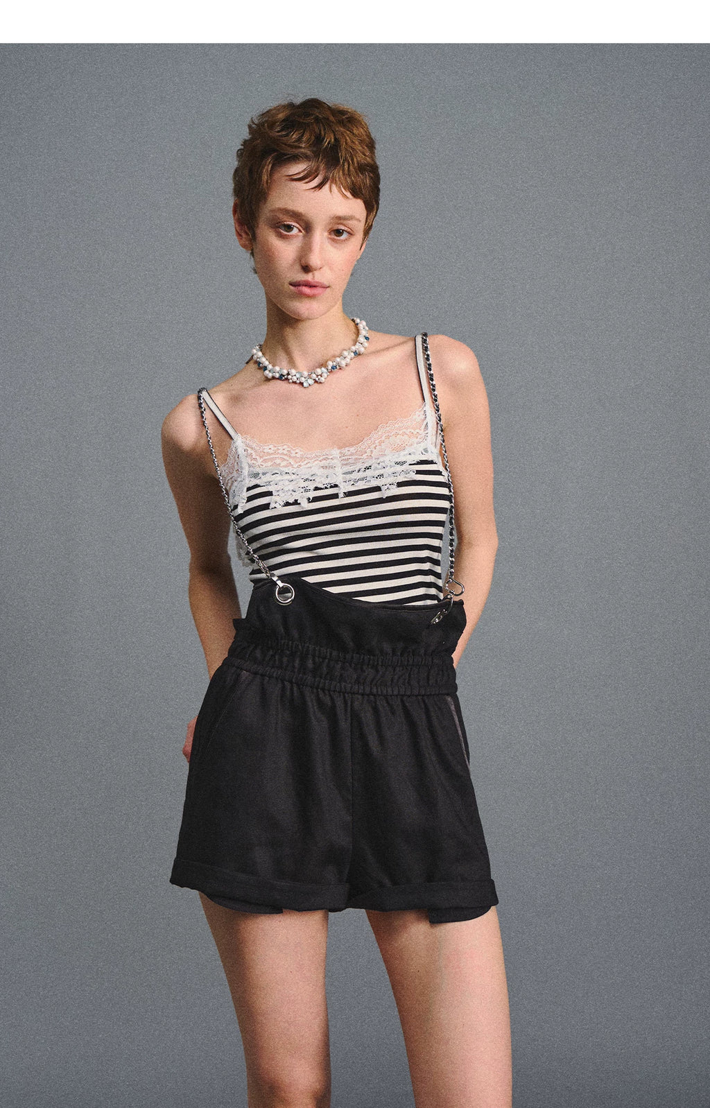 AGAM Lazy Versatile Overalls Shorts