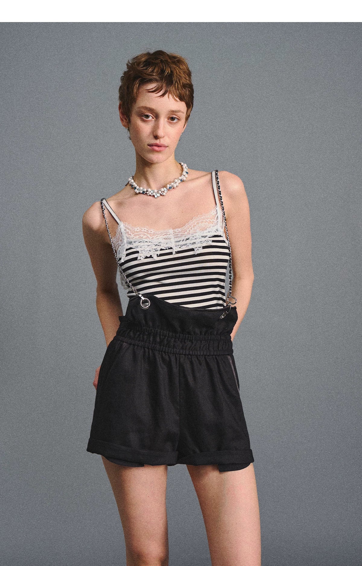 AGAM Lazy Versatile Overalls Shorts