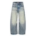11KN Retro Loose Old Polished White Jeans