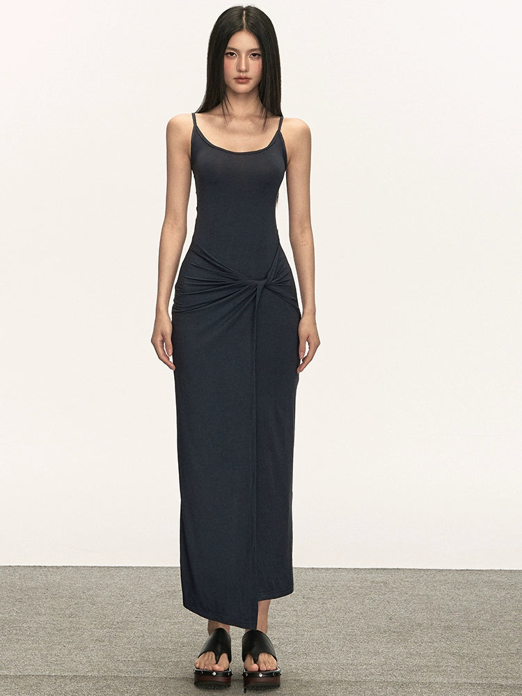 Anna Aneae Knitted Slim-fitting Suspender Dress