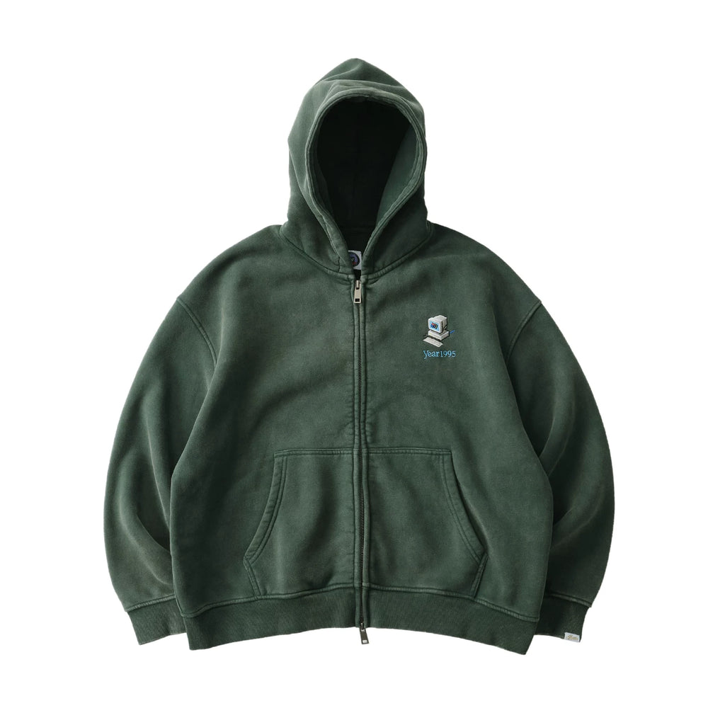 Battles Casual Embroidered Short Wide Zip Sweater