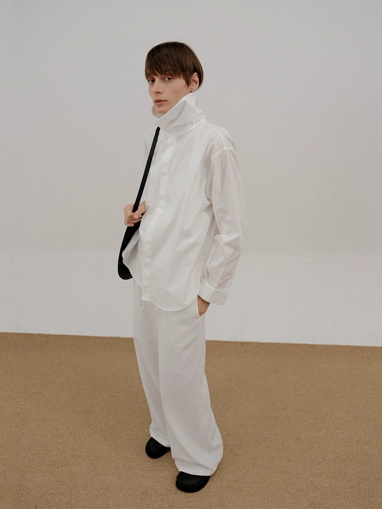 COLN Turtleneck Lapel Shirt