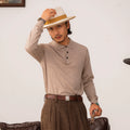 SOARIN Casual Slim-fit Lapel Sweater Bottoming Shirt