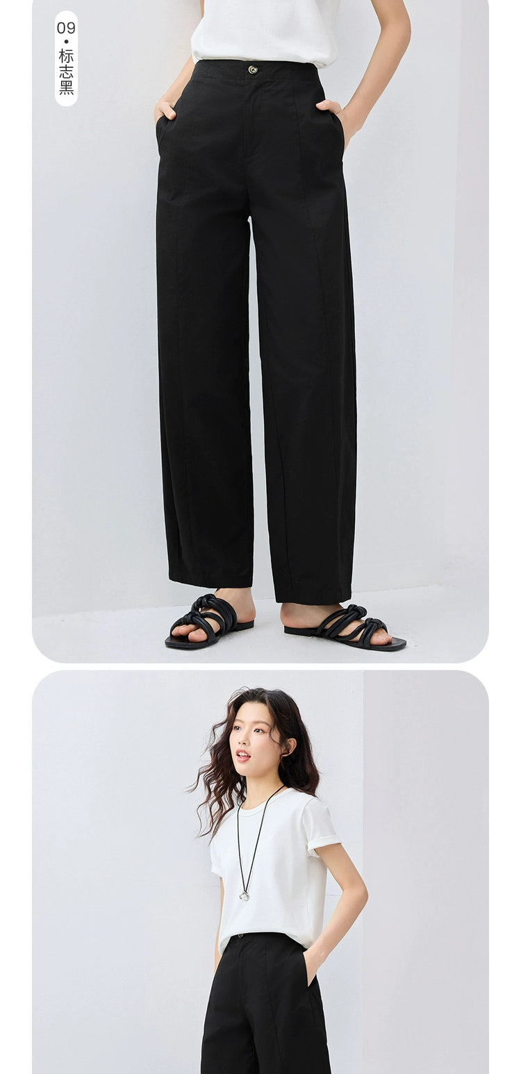 Giordano Casual Mid Waist Skinny Banana Pants