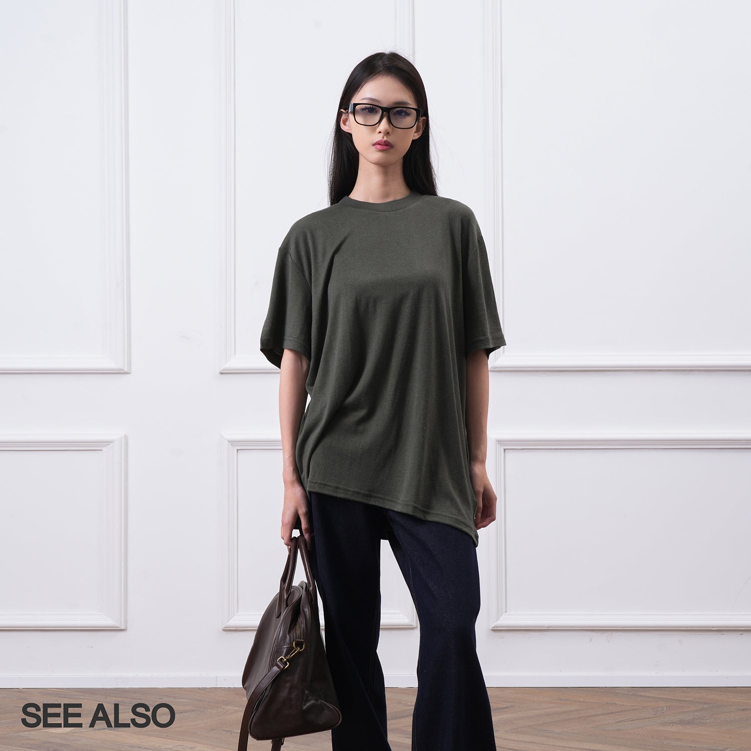 SEE ALSO "Tencel Worsted Wool" Slack Comfortable Soft Waxy Slightly Wide Short Sleeve SA006