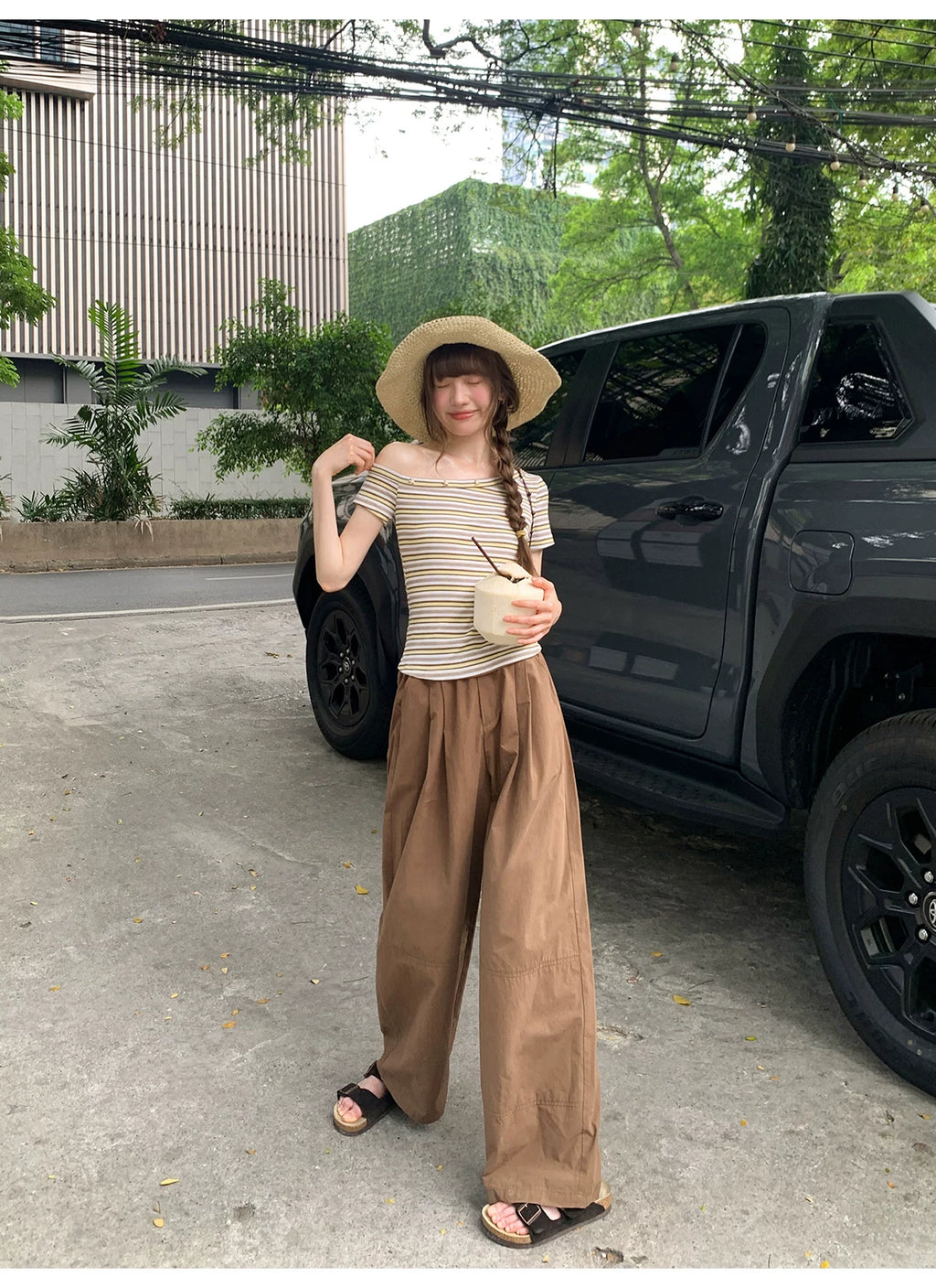 KANO Elastic Waist Slacks