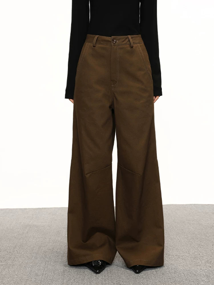 Cherry Melody Retro Loose and Thin Wide-leg Jeans