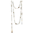 MASW Pearl Necklace Lazy Wind Adjustable Sweater Chain