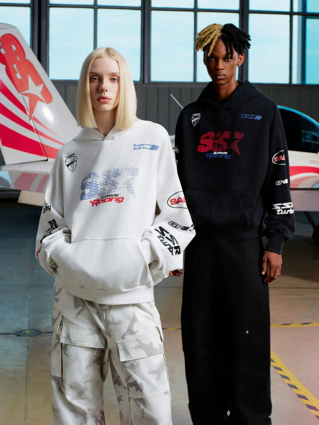 SSR Racing Style Loose Hooded Sweater