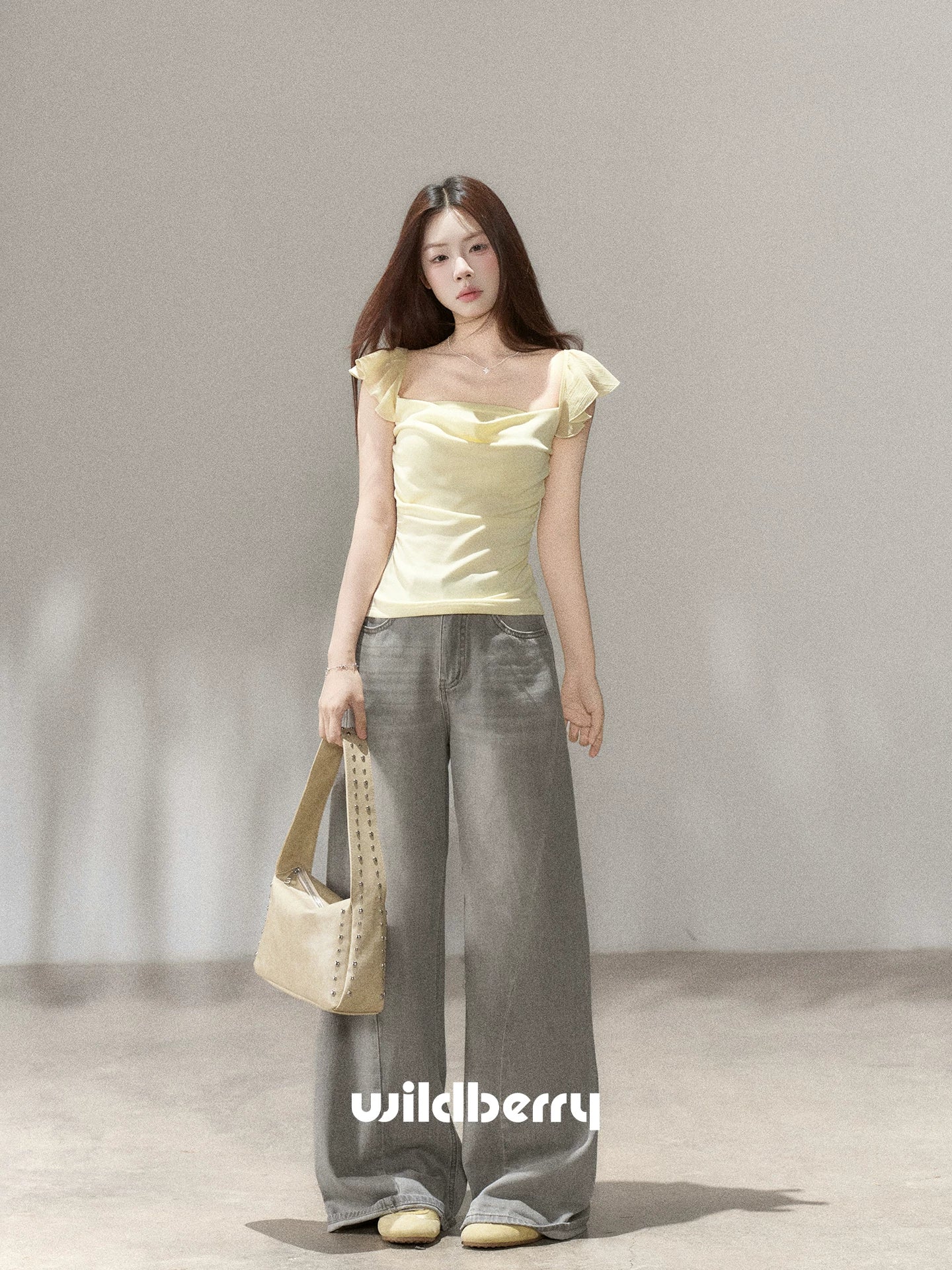 Wildberry Vintage Wide Leg Versatile Jeans