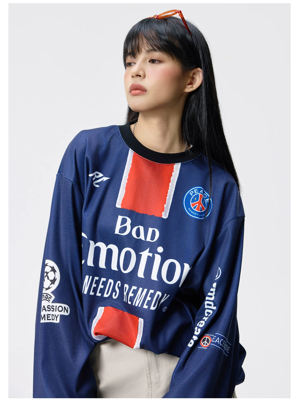 Remedy Vintage Sport Style Loose Long Sleeves