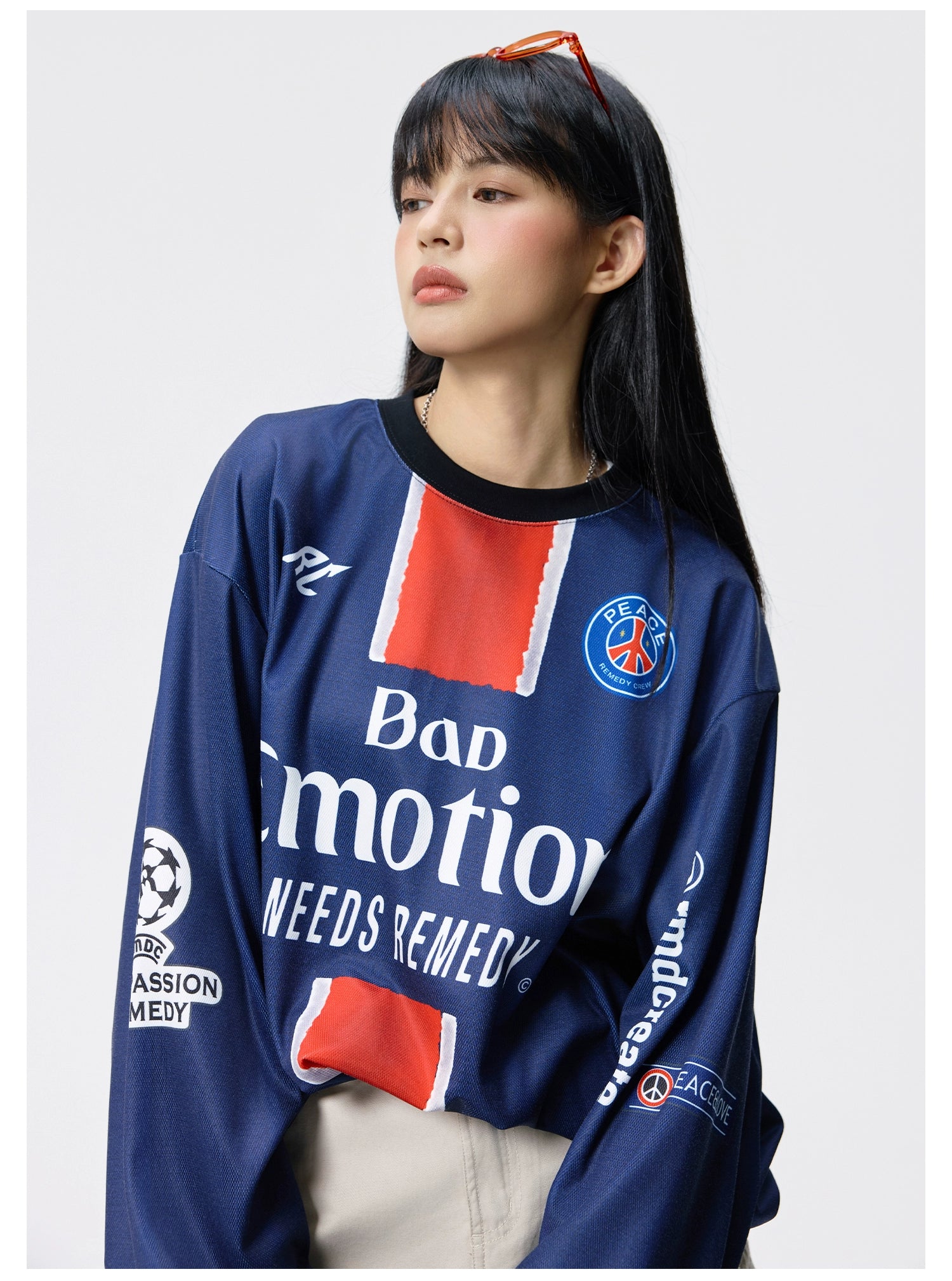 Remedy Vintage Sport Style Loose Long Sleeves