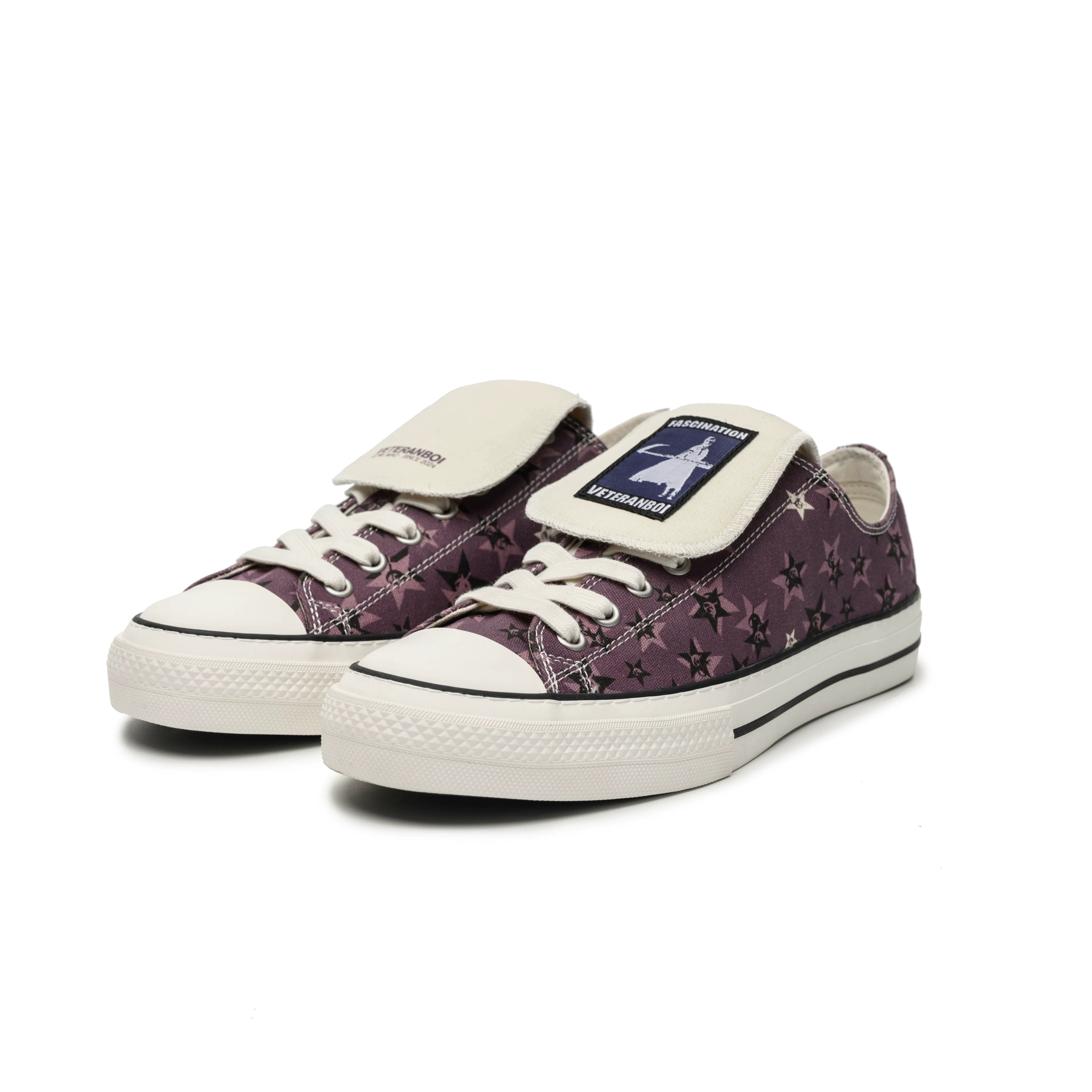 VETERANBOI LEOPARD MONOGRAM SNEAKERS