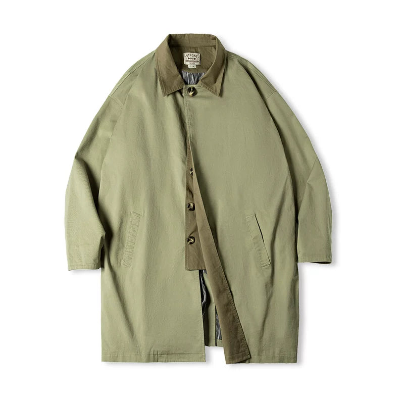 Madden Balmacaan Windbreaker Long Thin Coat