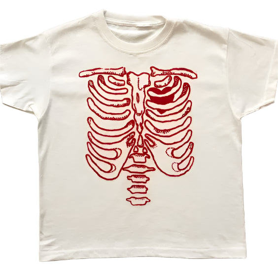 Wang Youbing Studio! Skeleton 220g 100% Cotton Tee