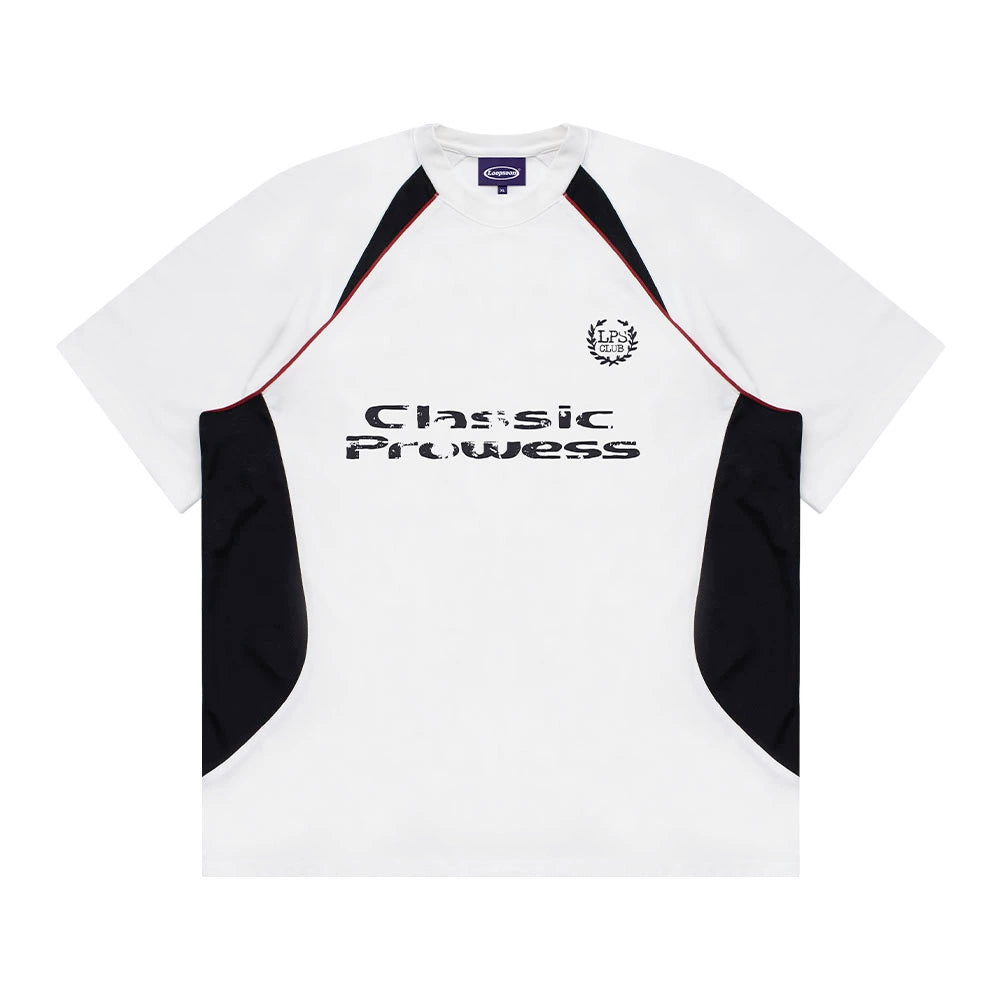 Loopsoon Color Matching Jersey Printed Tee