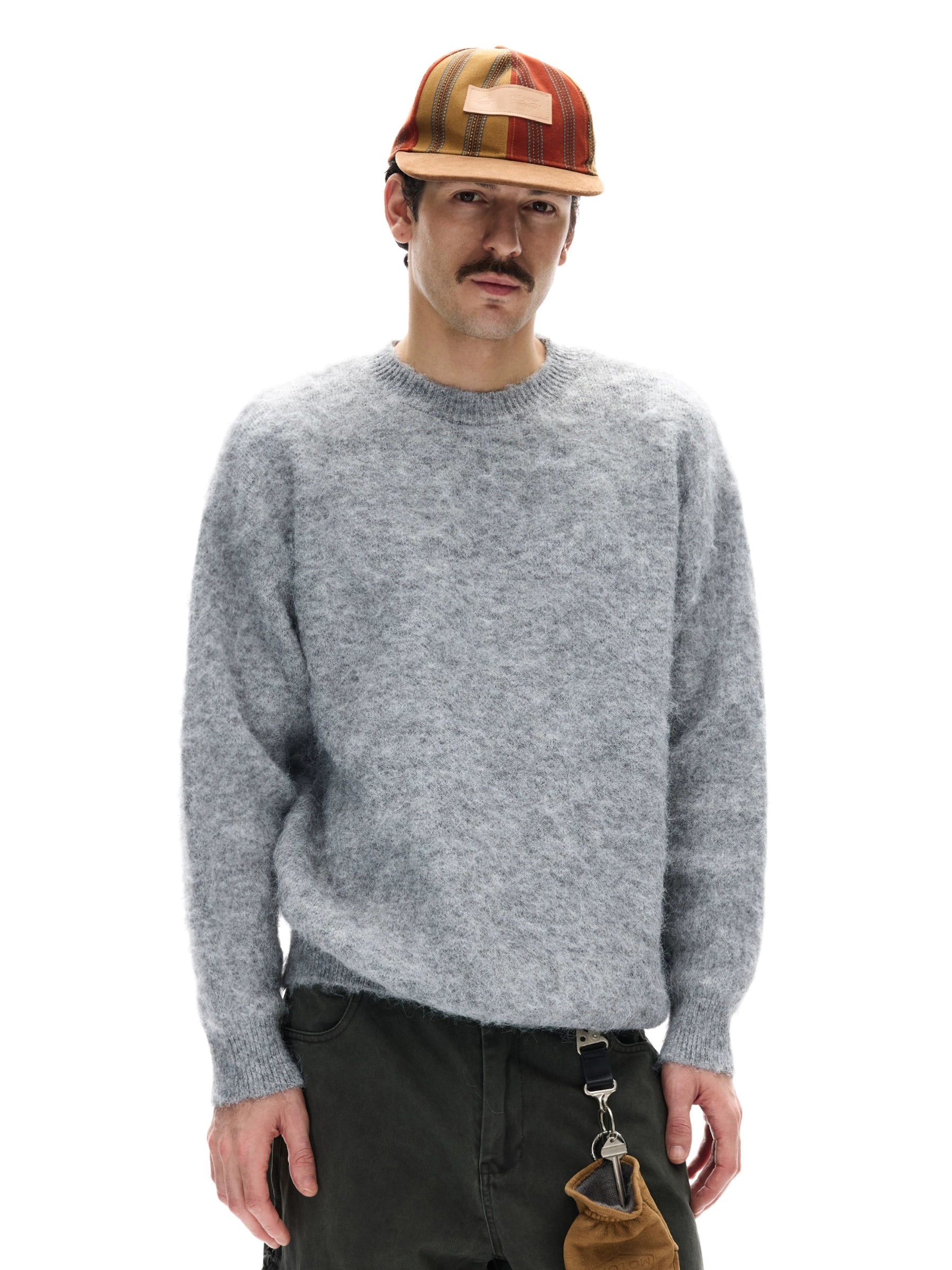 MADWITCH Slack Lazy Crew Neck Knitted Sweater