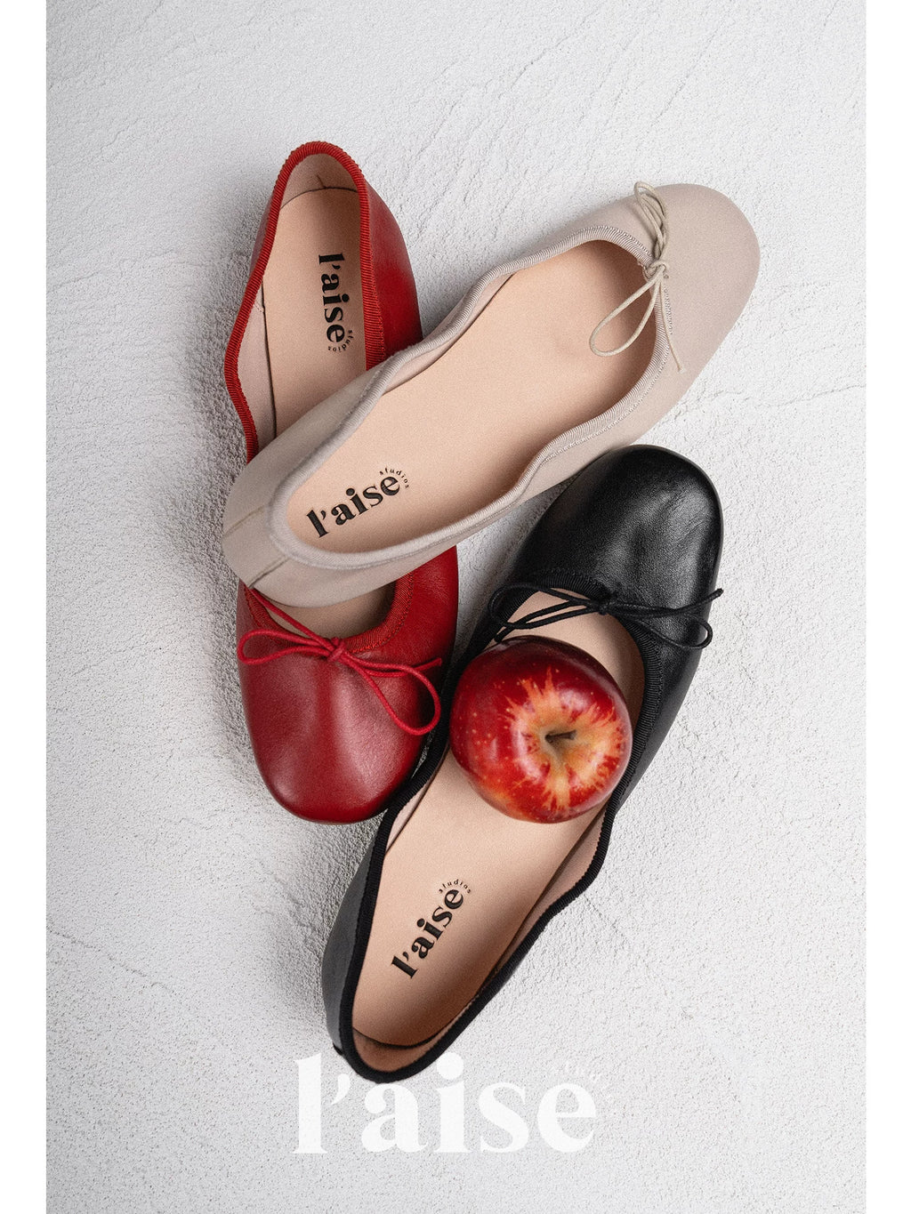 L'aise Shallow Mouth One-pedal Single Shoes
