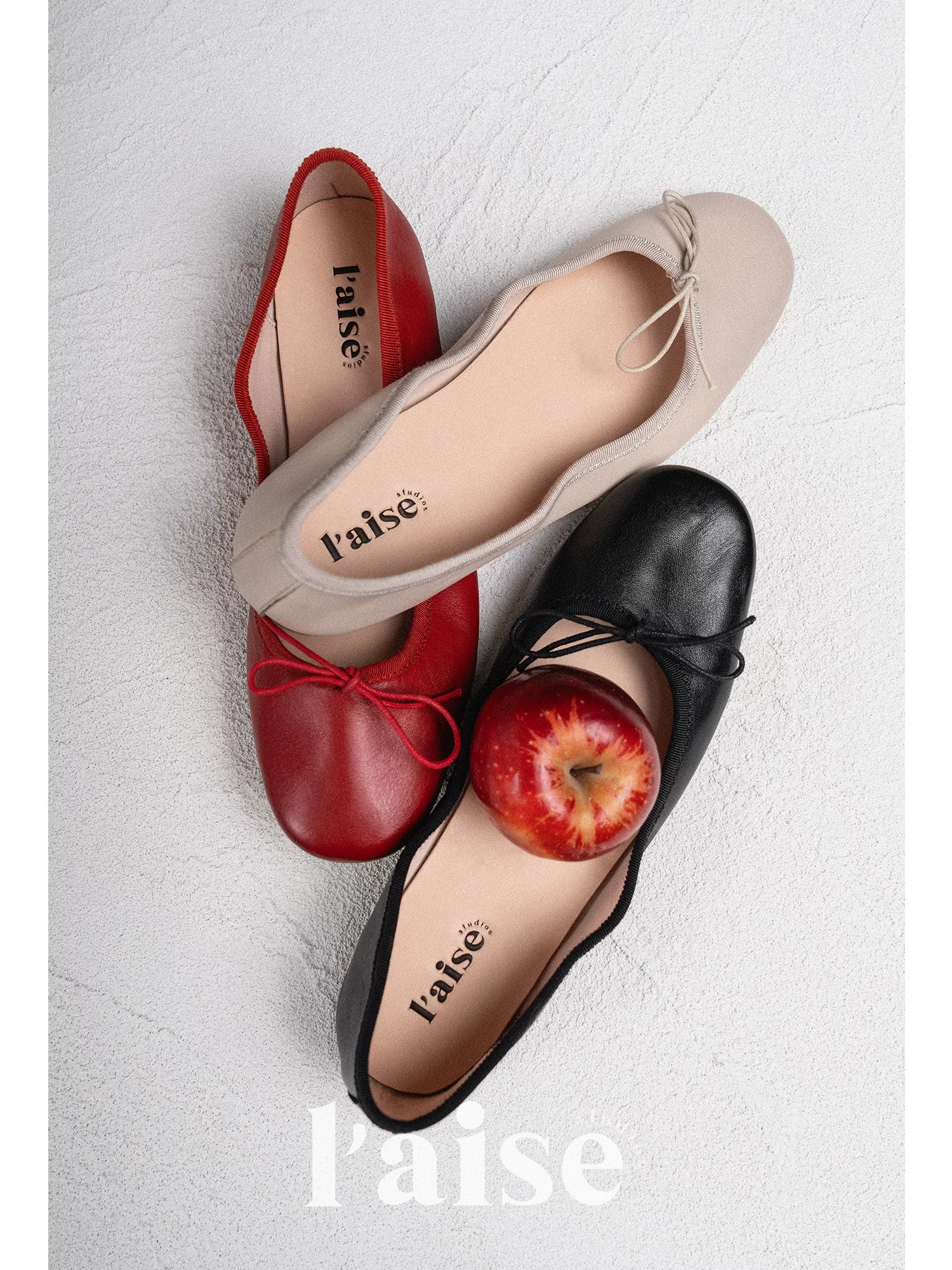 L'aise Shallow Mouth One-pedal Single Shoes