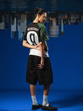 WebSurfGroup Green Mirror Mesh Loose Sports Tee