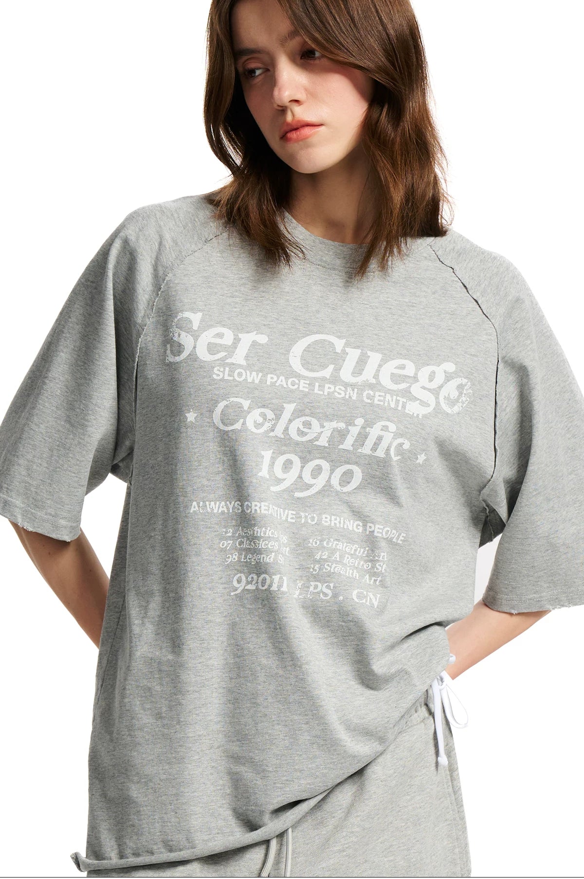 Loopsoon Vintage Alphabet Print Versatile Tee