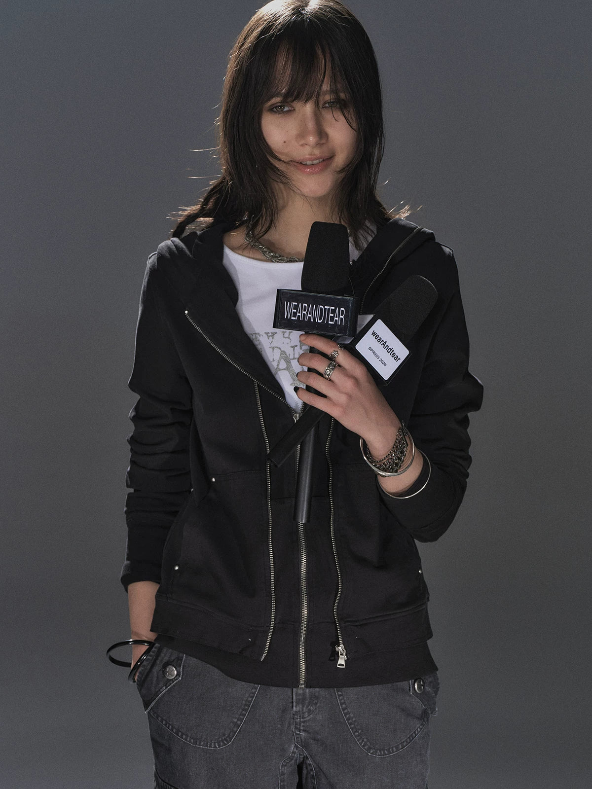 WearAndtear Slim-fit Hooded Thin Cardigan Sweater