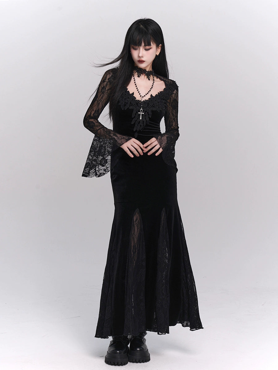 LADYGHOST Casual Gothic Dress