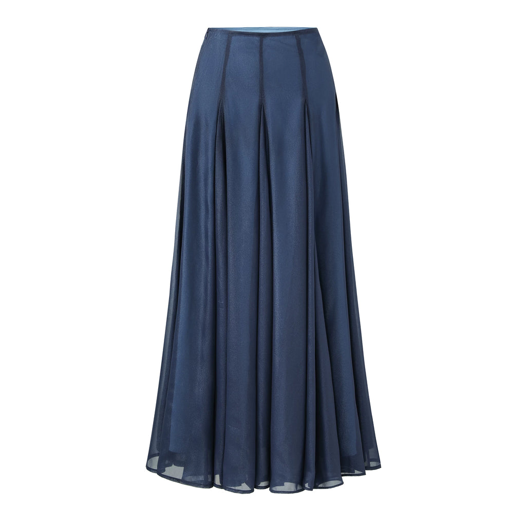 Barb Chill Large Skirt Diamond Chiffon Dress