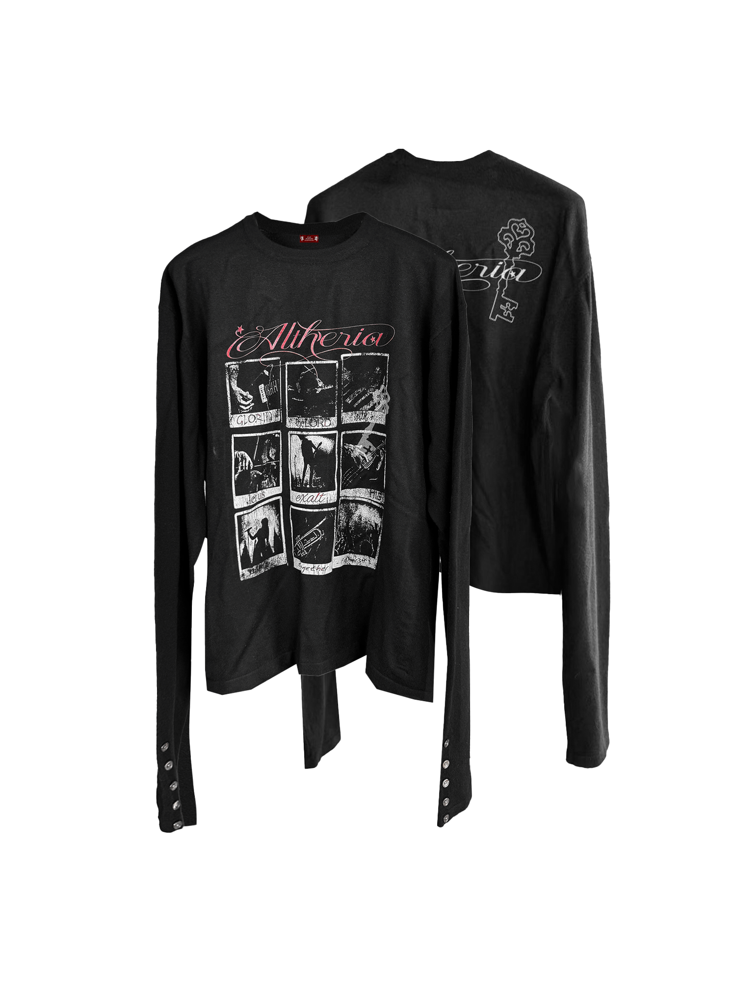 DETW Portrait Jiugongge Slogan Printed Sweater Knitted Sweater