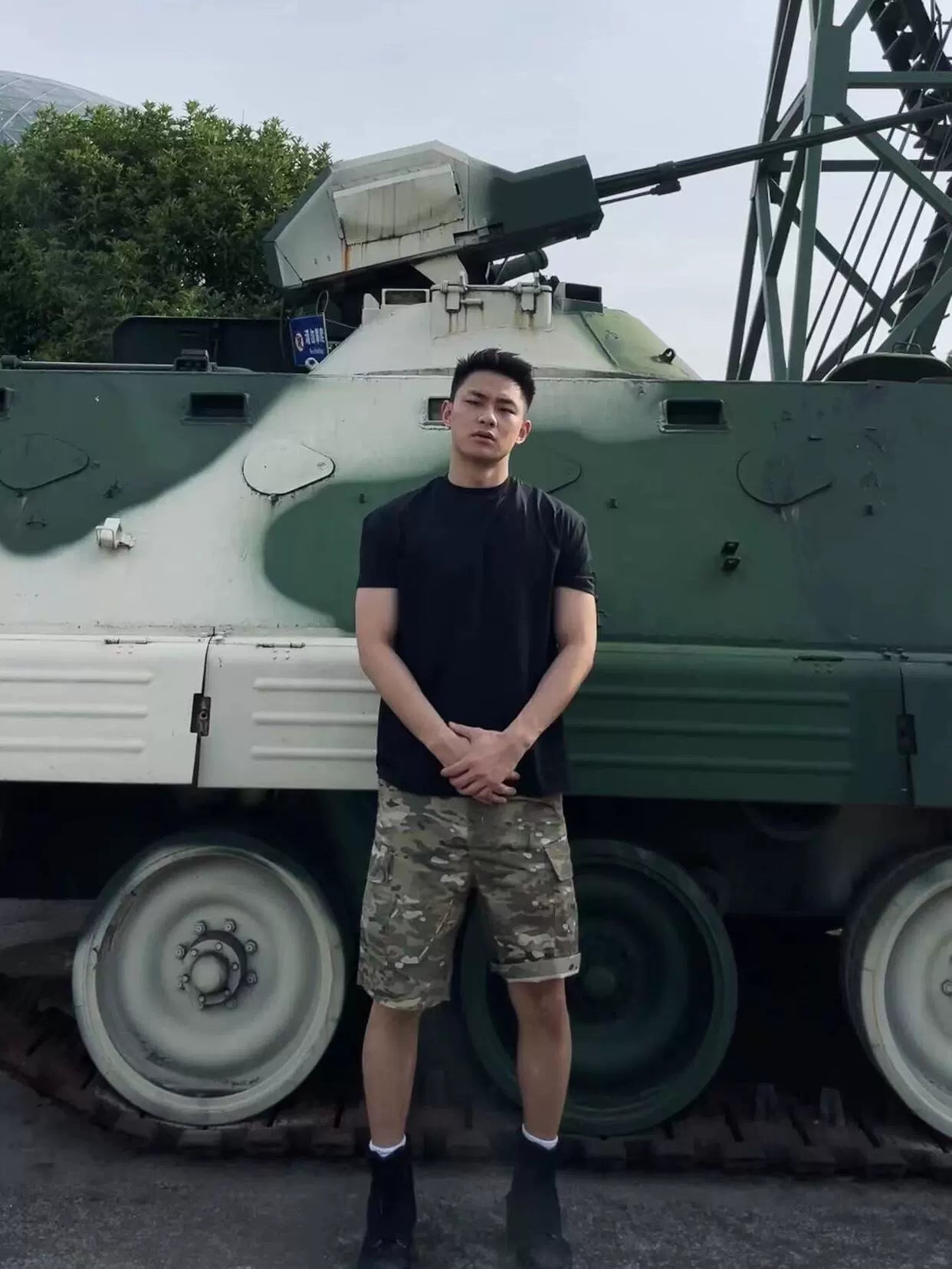 GTAL Camouflage Retro Big Pocket Tooling Shorts