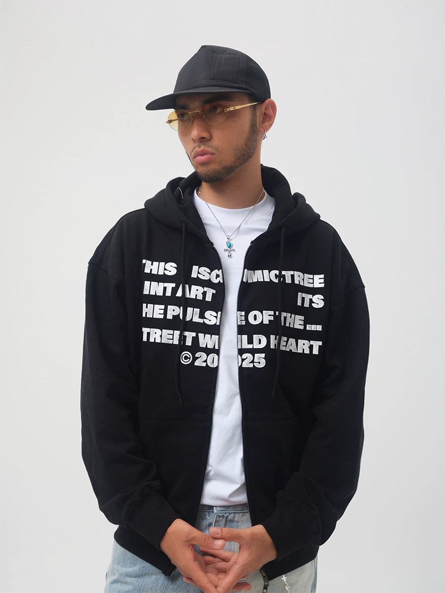 ComicTree Full of Old Zip Sweater