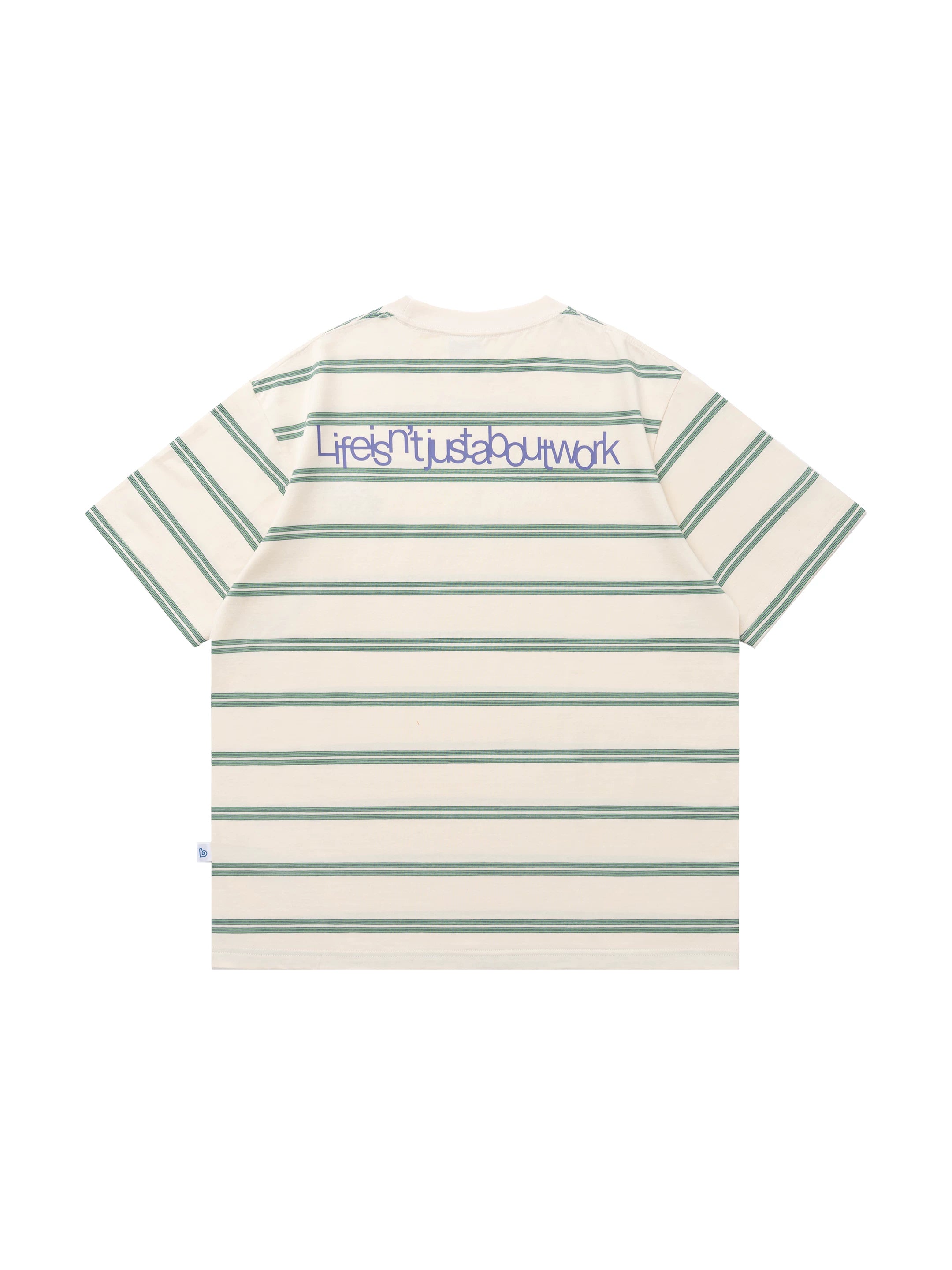 BENT IDEA Vintage Embroidered Striped Tee
