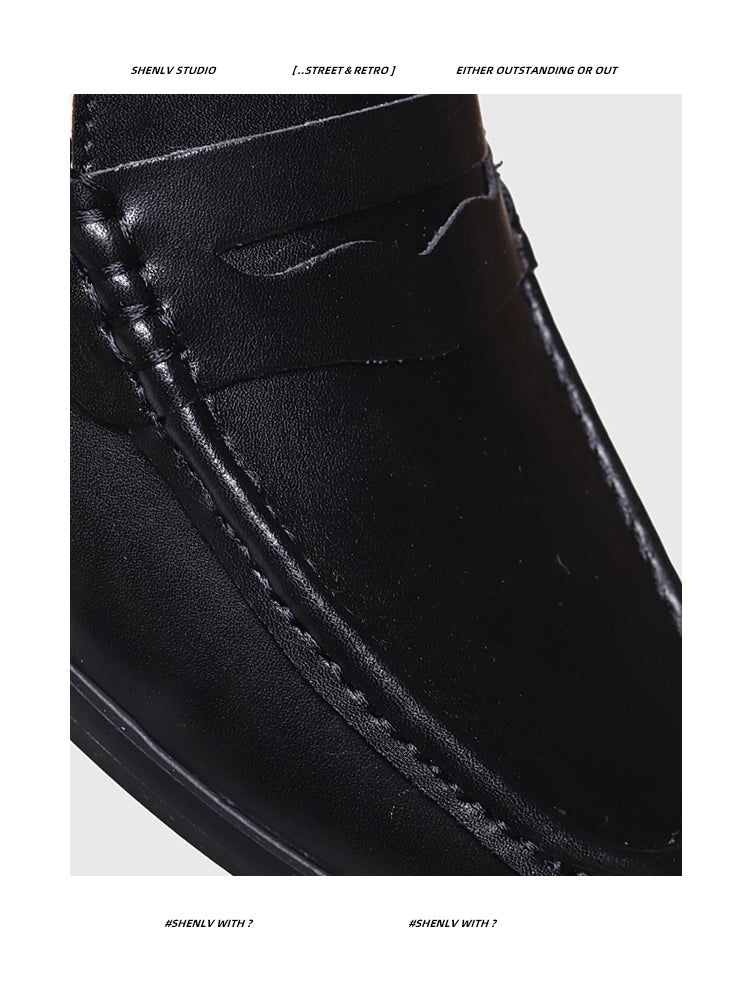 (Clearance) SHENLV STUDIO Business One-pedal Loafers