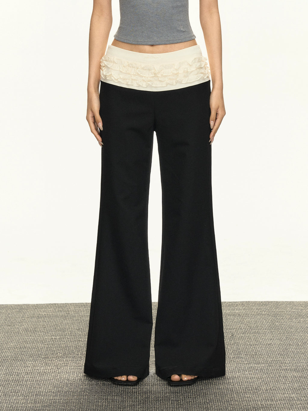 Ariseism Vintage Lace Casual Pants