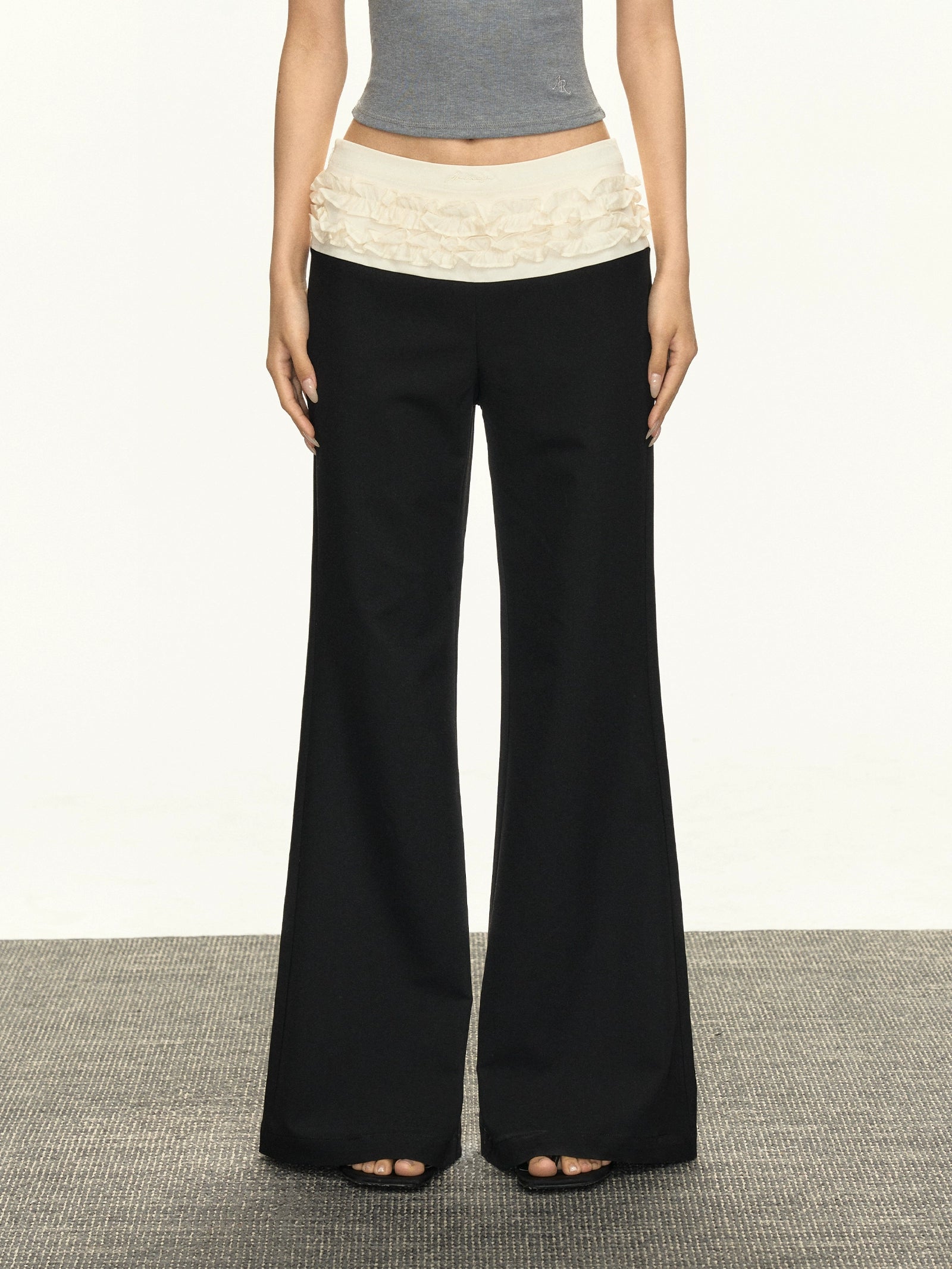 Ariseism Vintage Lace Casual Pants