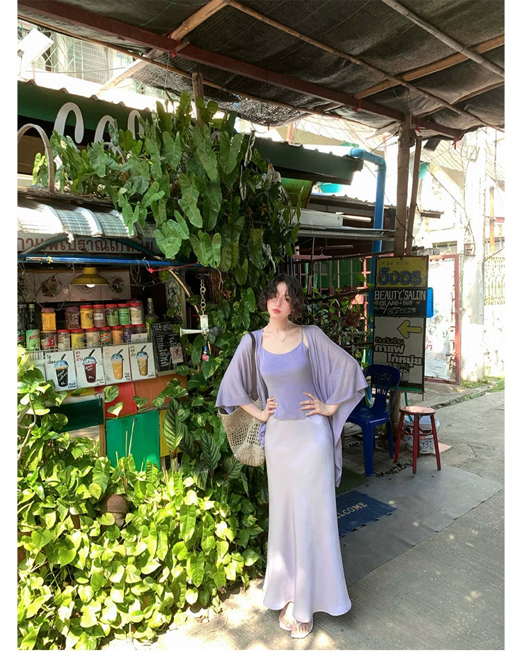 KELIFAN Retro Temperament Slim-fitting High-waisted Skirt